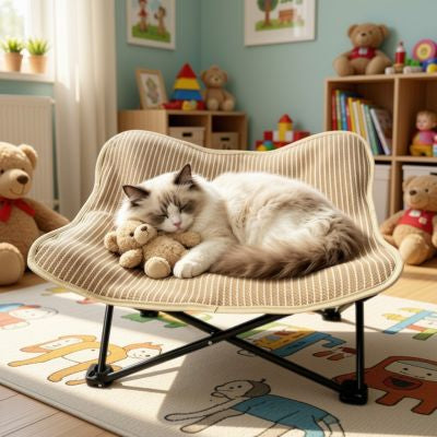 Fauteuil pour chat déco neutre PetPliable