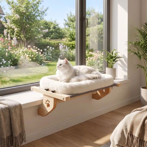 HAMAC CHAT FENÊTRE blanc PACILACK
