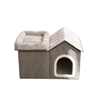 Maisonnette pour chat Gris PetVillaDeLuxe