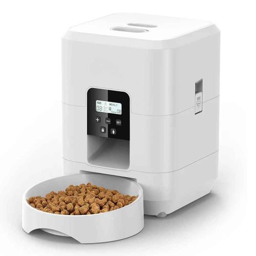 distributeur automatique croquettes chat blanc ZYfeeder
