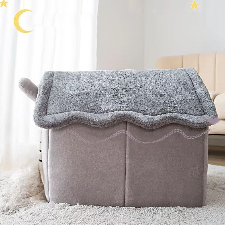 maison chat confo Peluche Gris