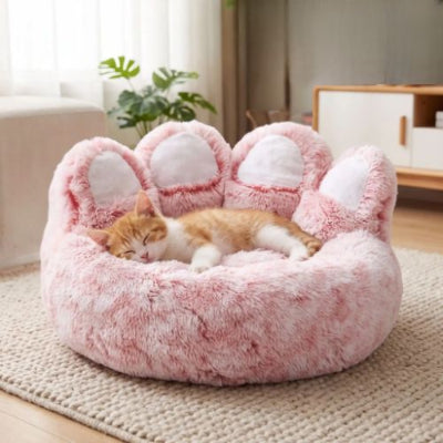 Coussin à chat Couchage Rose PetPatteD_Ours