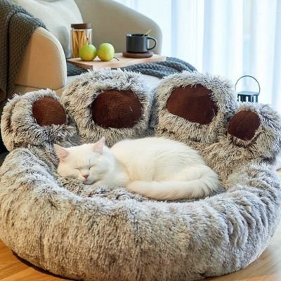 Coussin à chat lit moelleux PetPatteD_Ours