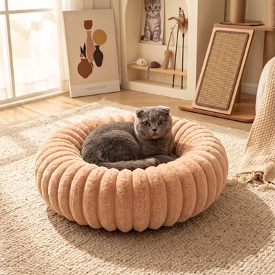 Coussin chat design neutre PetPeluche