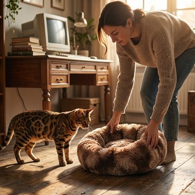Coussin chat englobant PetUltraConfo