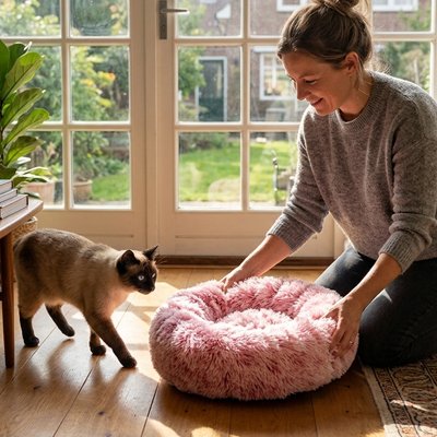 Coussin pour chat base antiderapante PetColoré