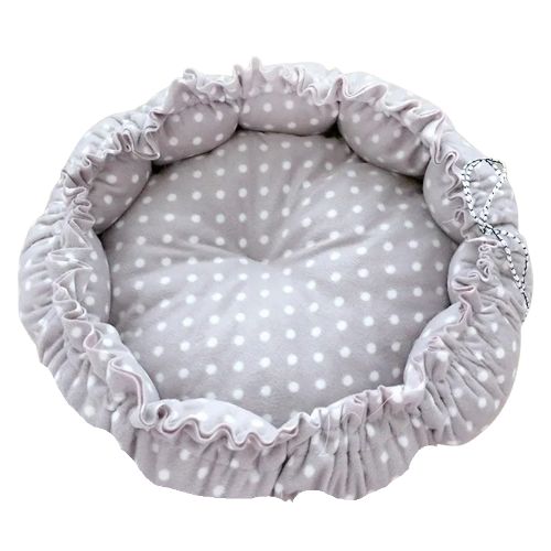 Coussin pour chaton Gris à pois PetPlaisant