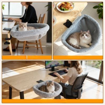 Hamac pour chaton - PetClipConfort™ - Gris