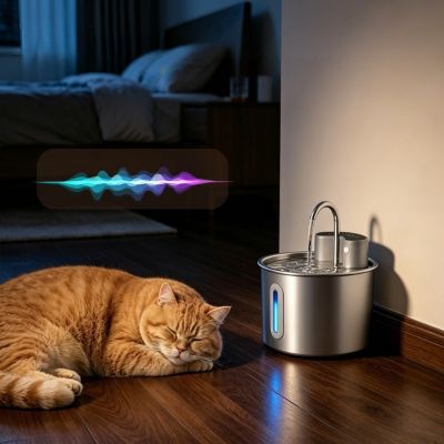 Fontaine a eau inox chat Pompe silencieuse