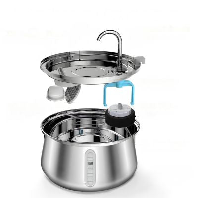 Fontaine inox chat Composantes Filtration continue