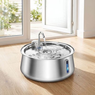 Fontaine inox chat Filtration continue