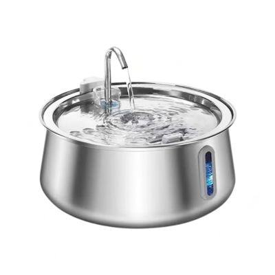 Fontaine inox chat Grande capacité Filtration continue