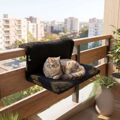 Hamac pour chat radiateur au balcon Hammock