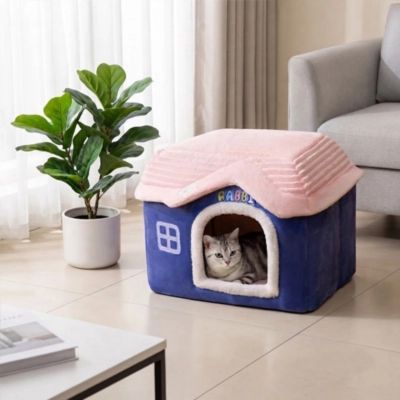 Maison à chat Bleue douce PetRabbit