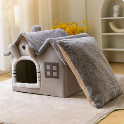 Maison chat polyvalent PetCosy Gris