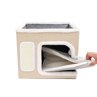 Maisonnette chat Beige PetPenteDouce