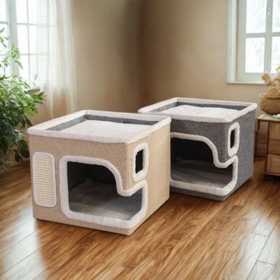 Maisonnette chat Spacieuse PetPenteDouce