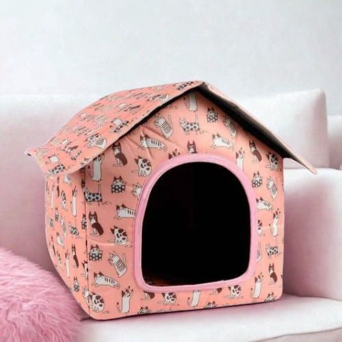 Maisonnette chats rose à motifs Zhejiang