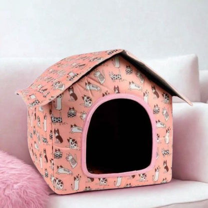 Maisonnette chats rose à motifs Zhejiang