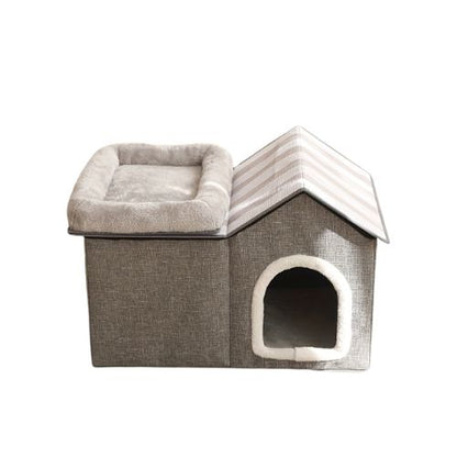 Maisonnette pour chat Gris PetVillaDeLuxe