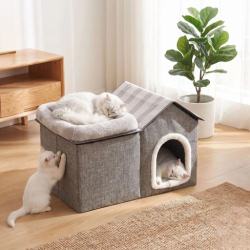 Maisonnette pour chat Multifonction PetVillaDeLuxe