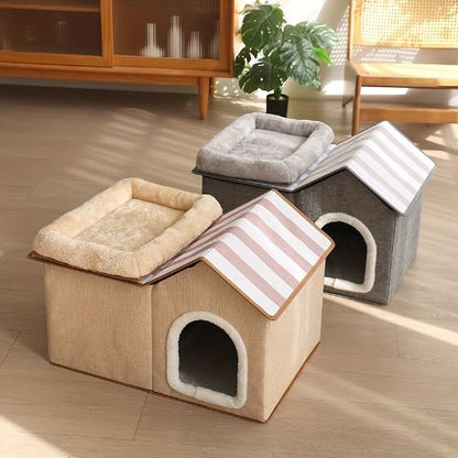 Maisonnette pour chat couleur neutre PetVillaDeLuxe