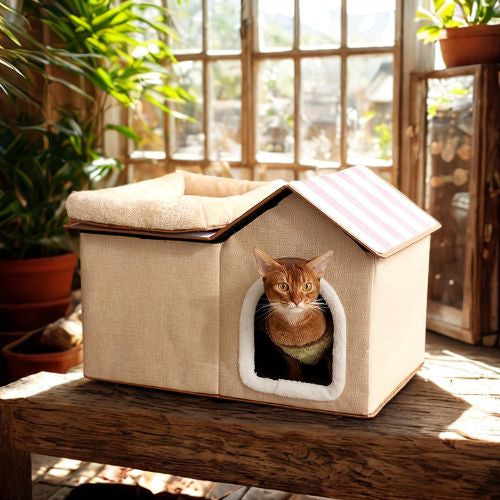 Maisonnette pour chat et lit PetVillaDeLuxe