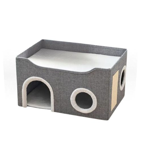 Maisonnettes pour chats cachette PawHut