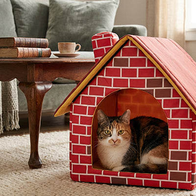 Maisonnettes pour chats rouges avec chat Zhejiang
