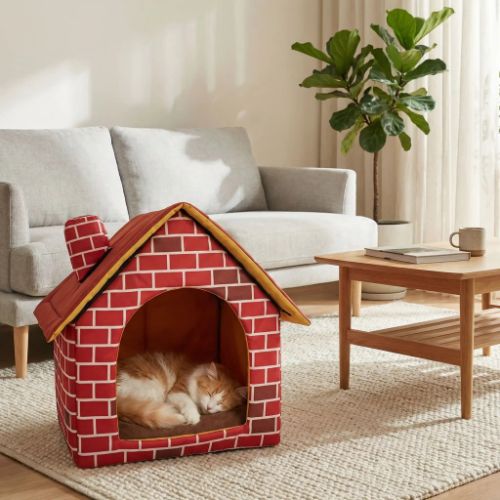 Maisonnettes pour chats rouges et chat caramel Zhejiang