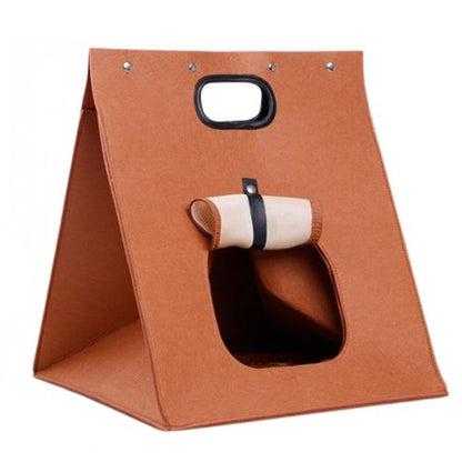 Maisons pour chat tente marron PetTriangle