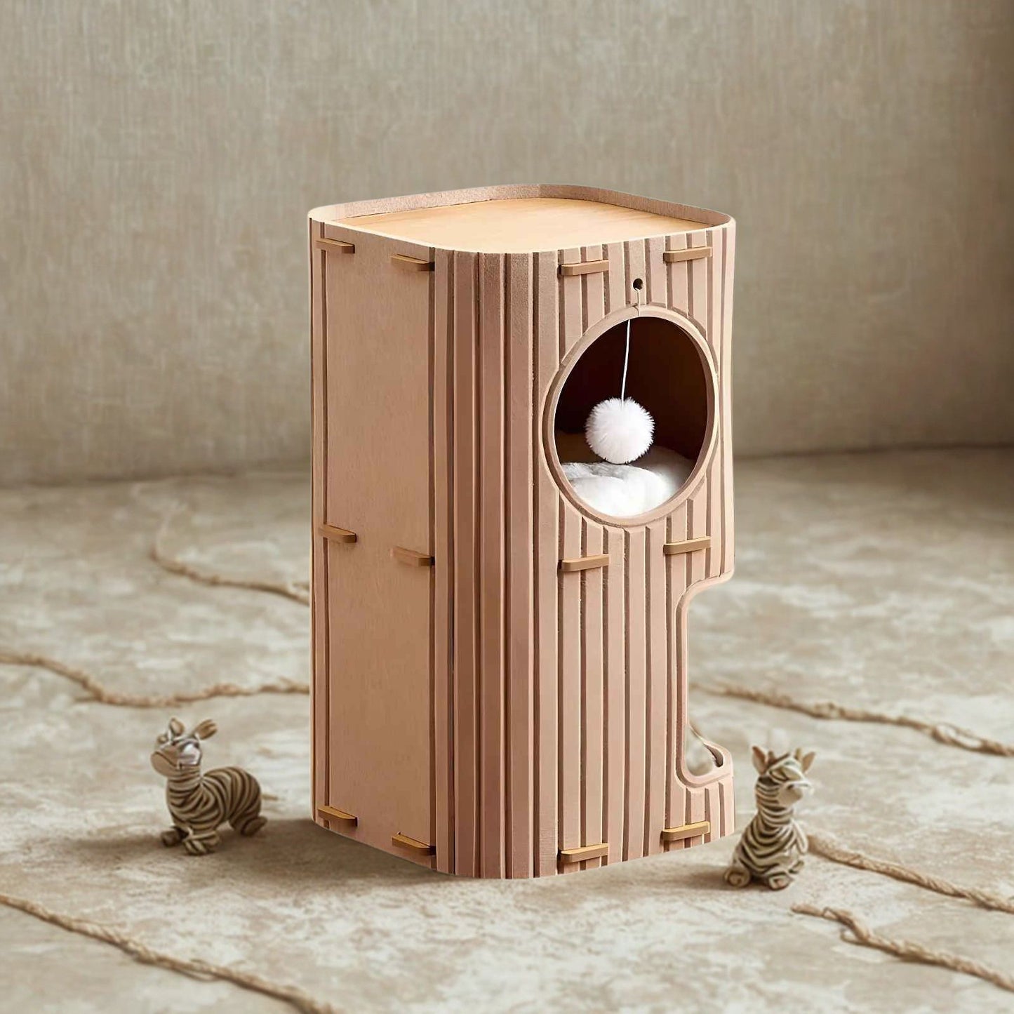 Niche pour Chat -  PetTourIvoire™ - Beige