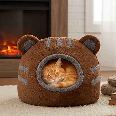 Niche pour Chat confortable devant foyer Guangdong
