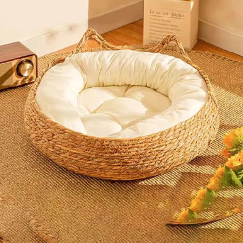 Panier chat osier avec coussin Zhejiang
