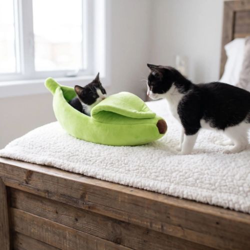 Panier chaton jeu Bananas