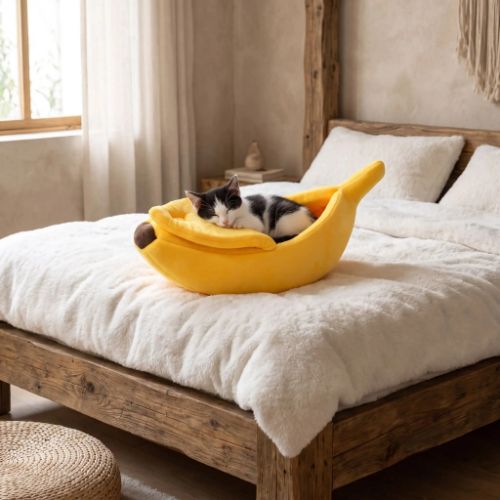 Panier chaton sommeil Bananas