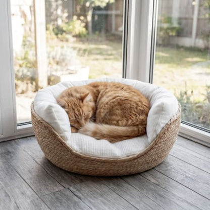 Panier en osier pour chat confo YBPetra