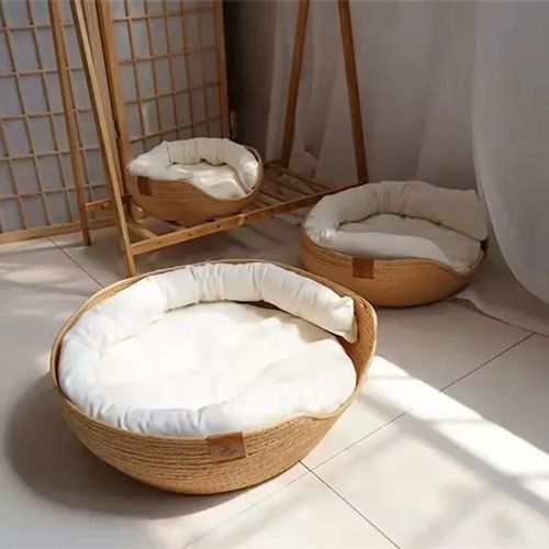 Panier en osier pour chat contemporain YBPetra