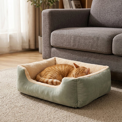 Panier pour chat douillet couchage