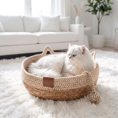 Panier pour chat osier déco PetRésistant