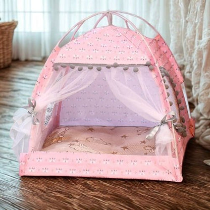Tente pour chat rose booteely