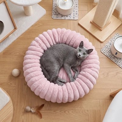 coussin chat PetCotelé Pastel