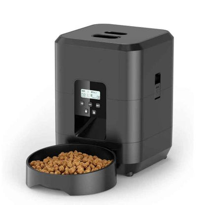 distributeur automatique croquettes chat noir ZYfeeder