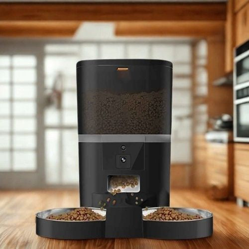 DISTRIBUTEUR DE CROQUETTES CHAT | Complet