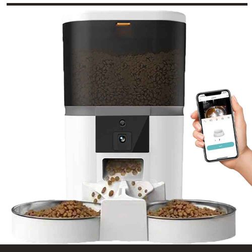 DISTRIBUTEUR DE CROQUETTES CHAT | Complet