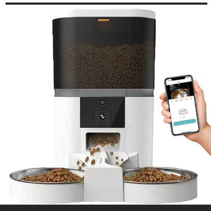 DISTRIBUTEUR DE CROQUETTES CHAT | Complet