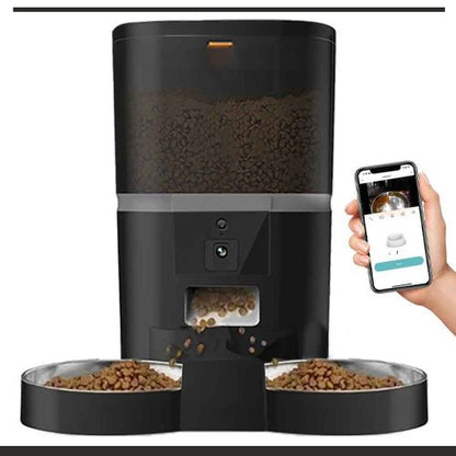 DISTRIBUTEUR DE CROQUETTES CHAT | Complet