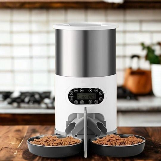 distributeur de croquettes pour chat desing elegant wifi