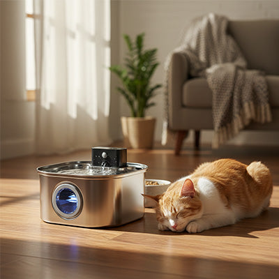 fontaine a chat qui dort repetsunIntel