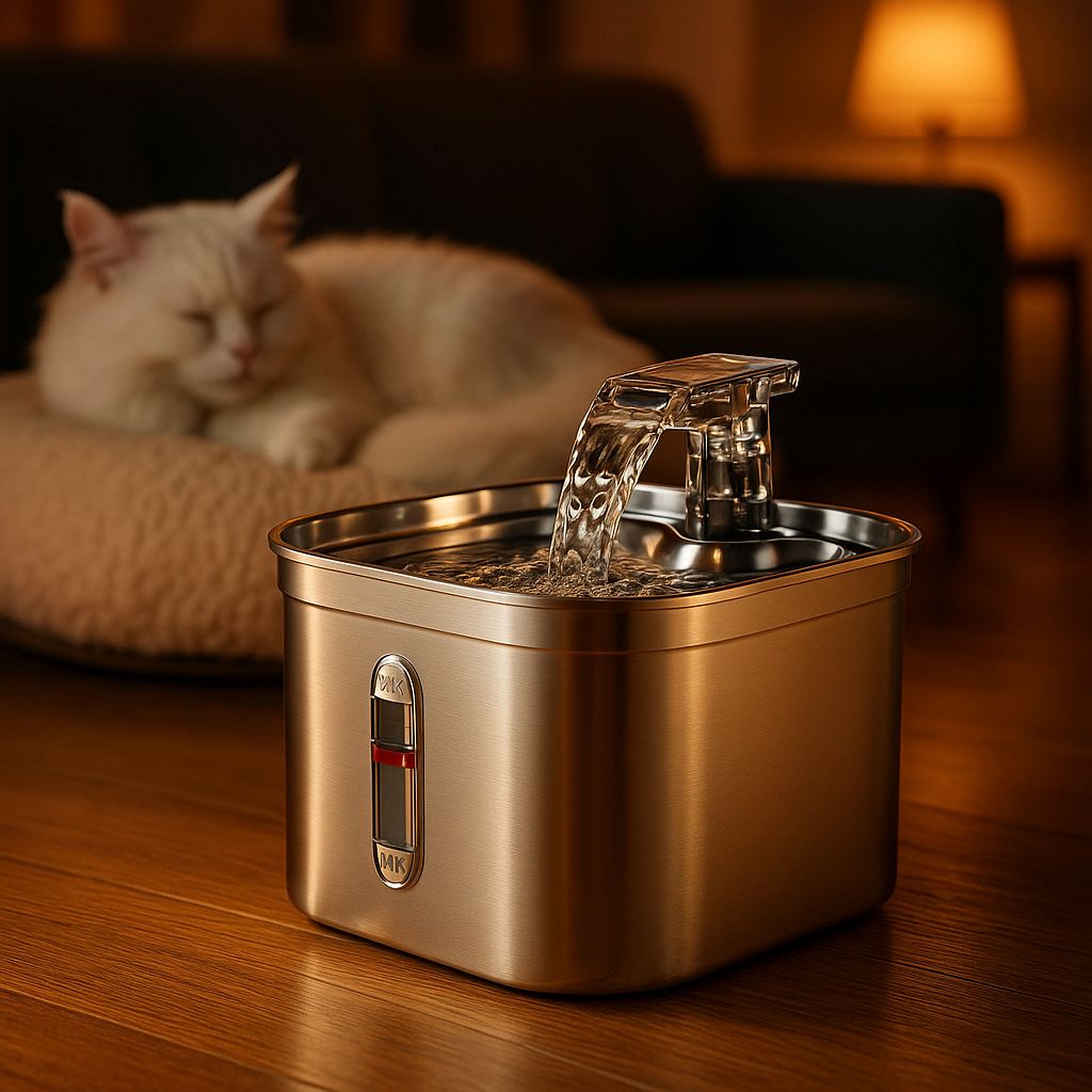 fontaine a eau pour chat dort au salon my care